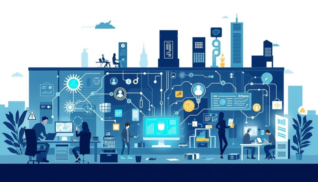 An image illustrating AI-driven automation in business operations