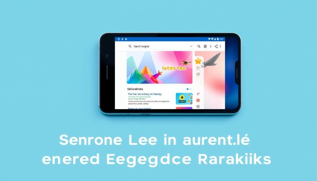 Generate an image of a mobile device displaying a website with improved search engine rankings.