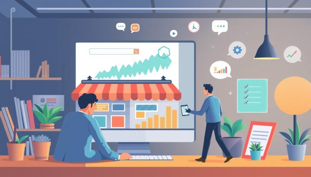 Image of a Mumbai-based business thriving online with the help of our SEO services