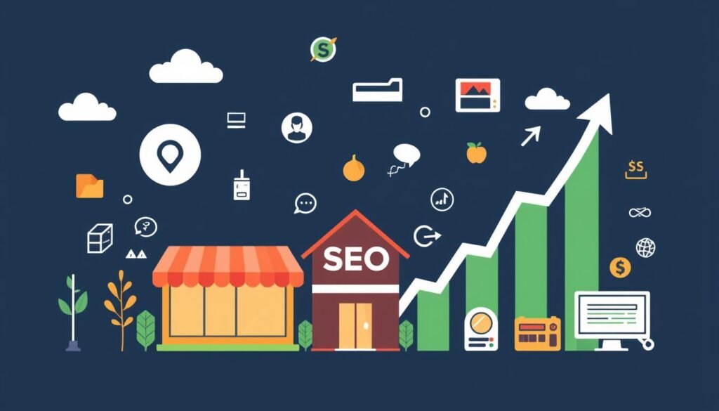 Image of a business growing with SEO
