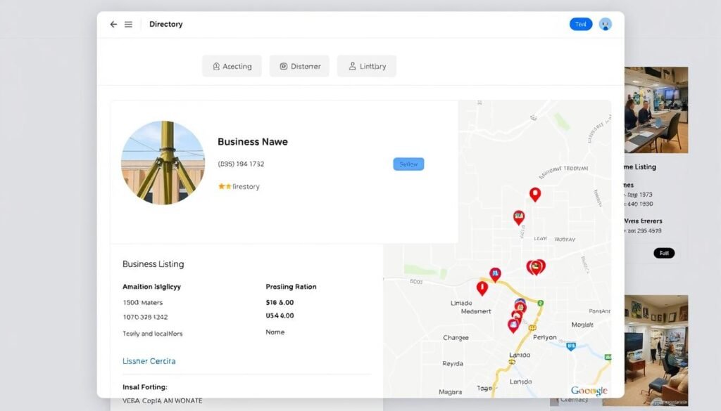 Image of a business listing on a directory