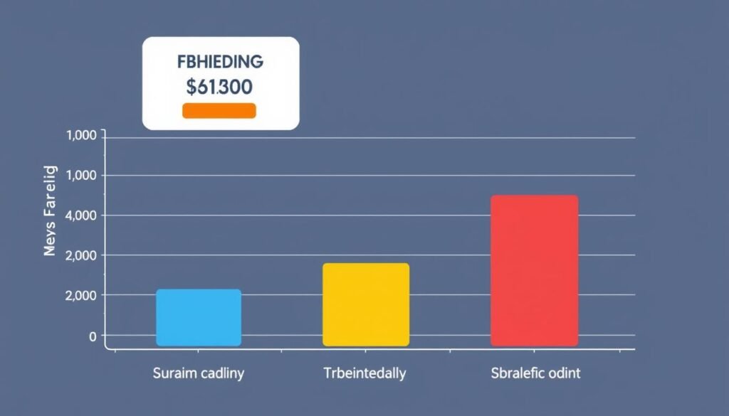 Image of a transparent pricing chart or a graph showing ROI on digital marketing investments